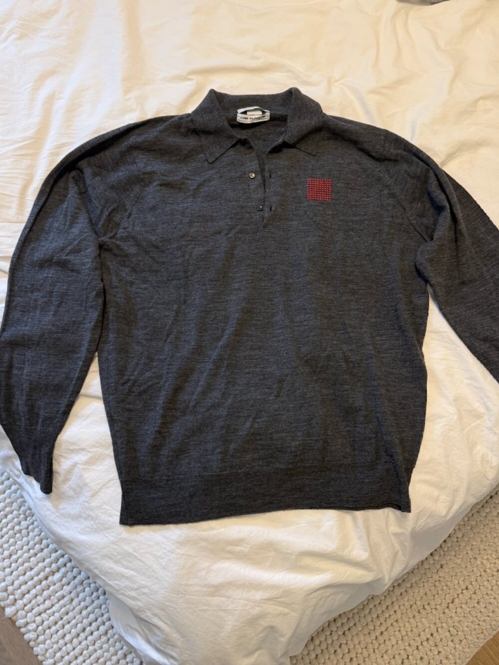 John Smedley X Commes des Garcons Gray Sweater